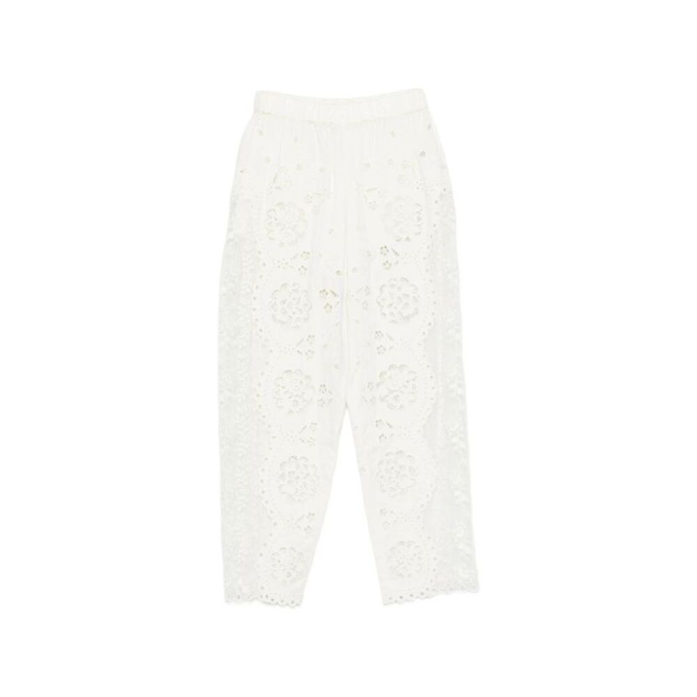Sea White Trousers - Straight Trousers Women